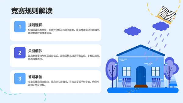 竞赛学习经验分享PPT模板