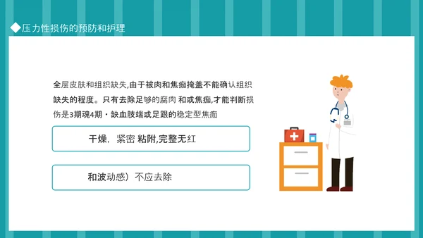 压力性损伤的预防和护理专业PPT模板