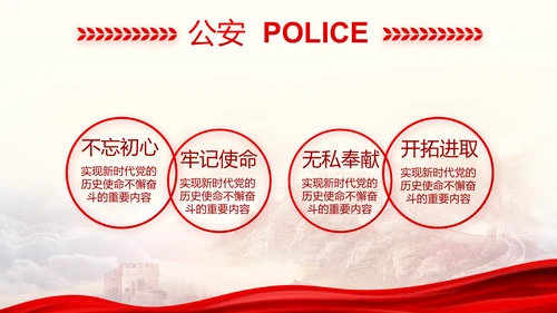 忠诚铸警魂护航新征程八一军事部队PPT模板