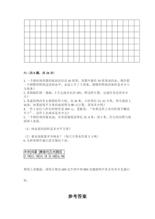 小学六年级升初中模拟试卷（实用）.docx