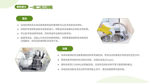 绿色清新简约6月食品安全周食品安全培训课件PPT食品安全宣传周