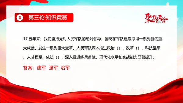 全国两会知识竞赛两会精神两会应知应会PPT课件