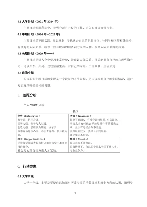 11页4500字现代文秘专业职业生涯规划.docx