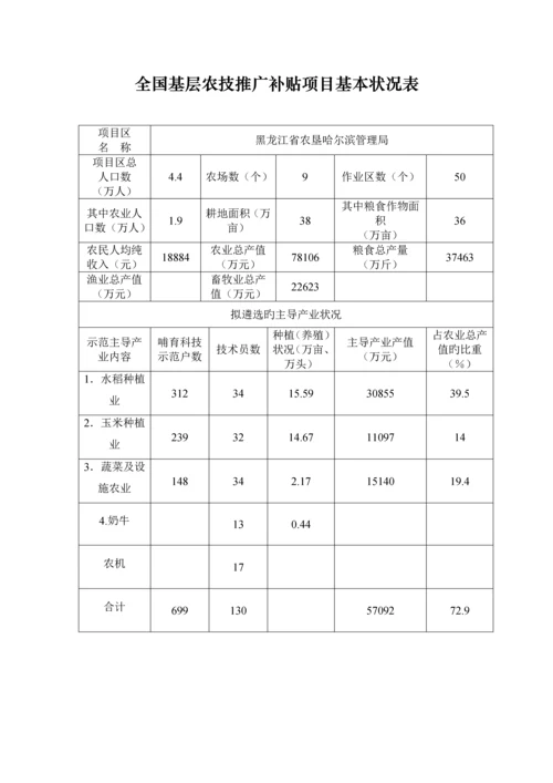 基层农技推广补助专项项目实施专题方案.docx