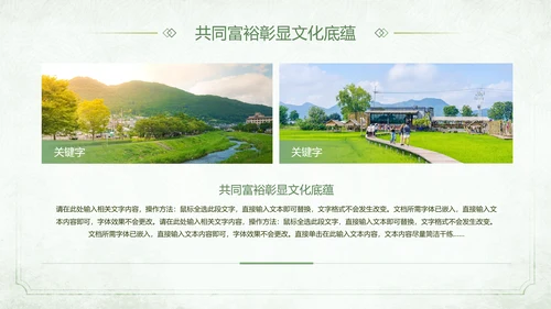 农村发展迈向一同富裕PPT模板