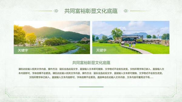 农村发展迈向一同富裕PPT模板