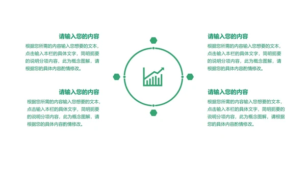 绿色扁平风简约总结汇报PPT模板