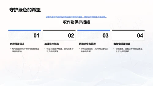 大雪节气农业报告