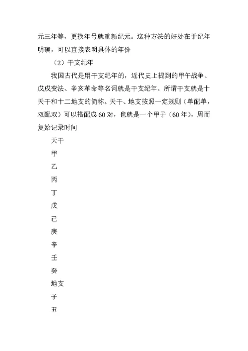 XX届高考历史文史常识重要知识点