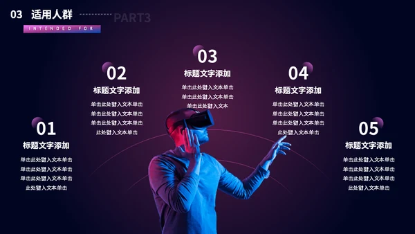 元宇宙VR游戏虚拟现实智能设备通用PPT模板