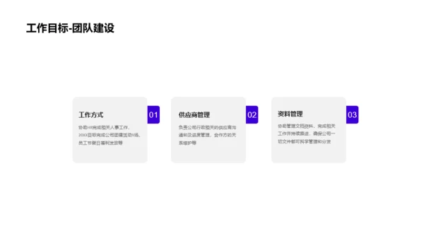 蓝色商务工作述职报告PPT案例