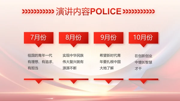 红色大气公安警察工作总结汇报PPT
