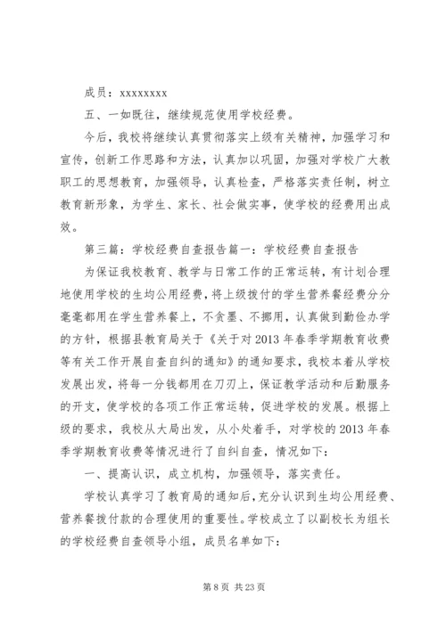 学校经费自查报告 (3).docx