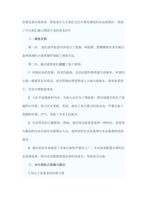 水污染调查报告.docx