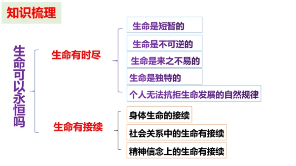 第八课  探问生命复习课件（19张PPT）
