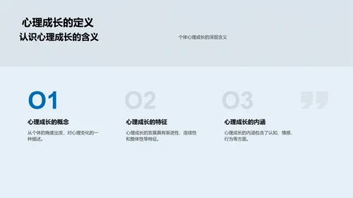 心理成长课程PPT模板