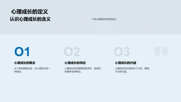 心理成长课程PPT模板