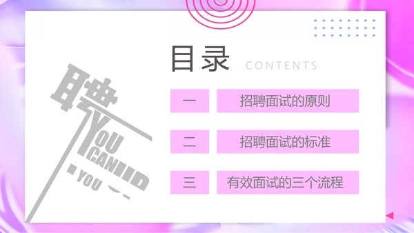 人力资源部招聘面试技巧培训ppt模板