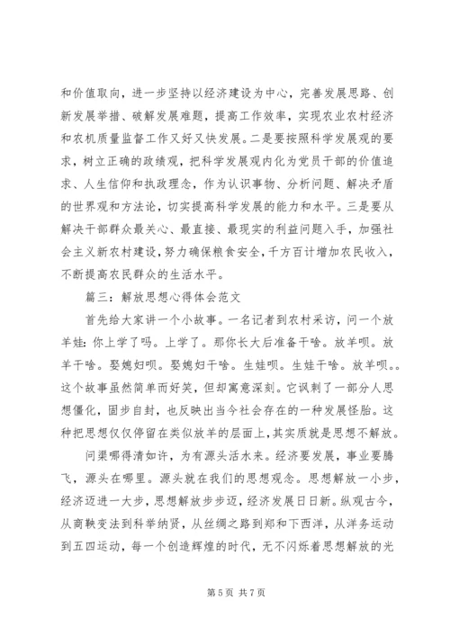 解放思想心得体会范文.docx