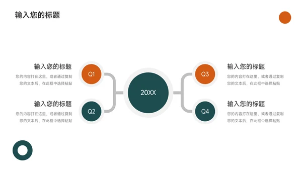 绿橙极简图文大气简约论文答辩PPT模板