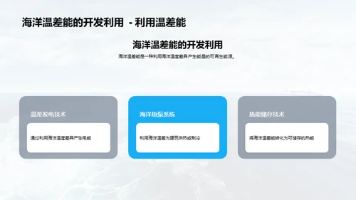 海洋能源：未来的解决之道