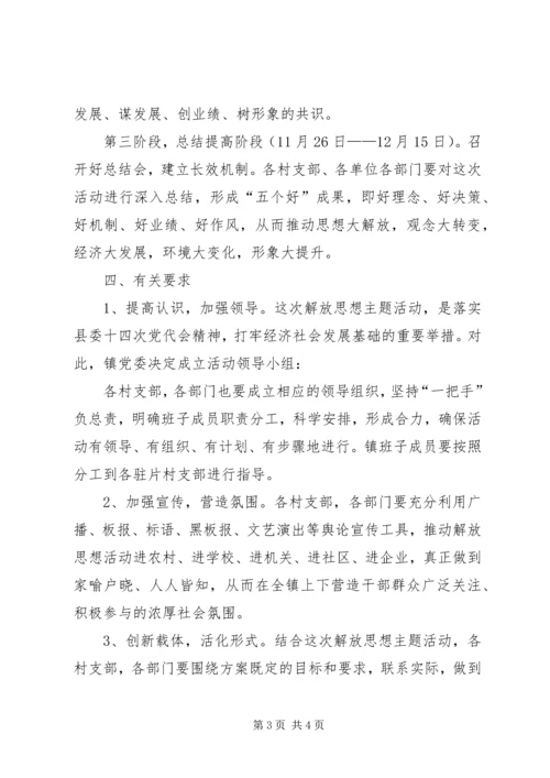 镇委解放思想活动方案.docx