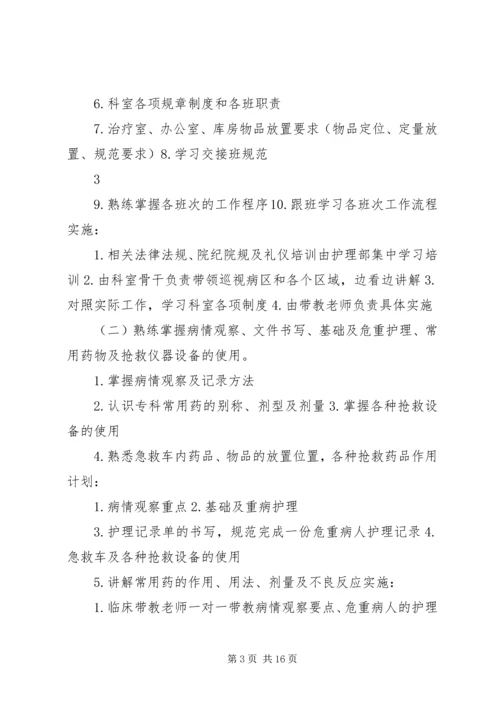 普外科XX年分层次培训计划[1].docx