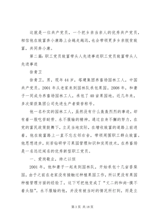 村党员致富带头人先进事迹材料.docx