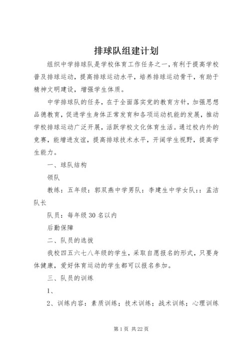 排球队组建计划.docx