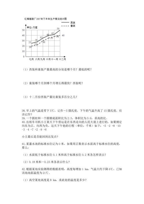 六年级小升初数学解决问题50道（考点提分）.docx