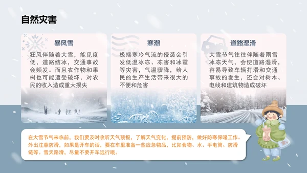 二十四节气之大雪PPT模板