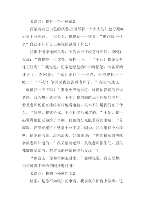 小秘密作文300字.docx