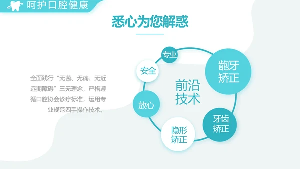 蓝色简约医疗牙科工作总结汇报PPT