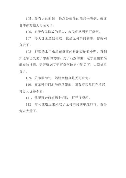 无可奈何造句-1.docx