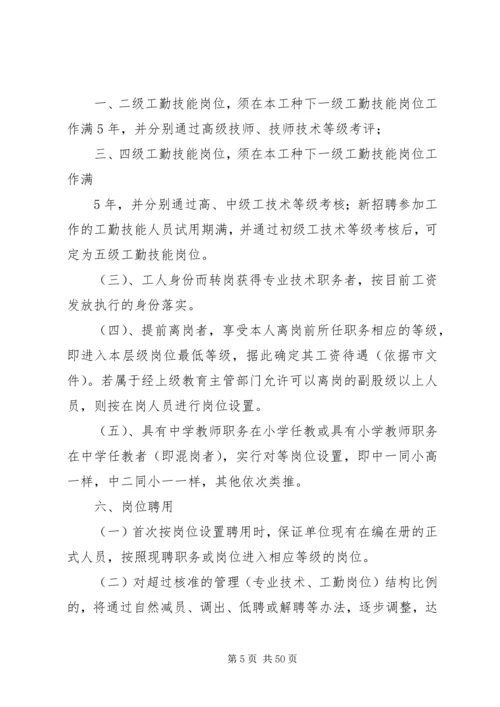 小学岗位设置实施方案.docx