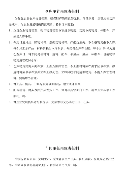 公司管理标准规定及各岗位基础职责.docx