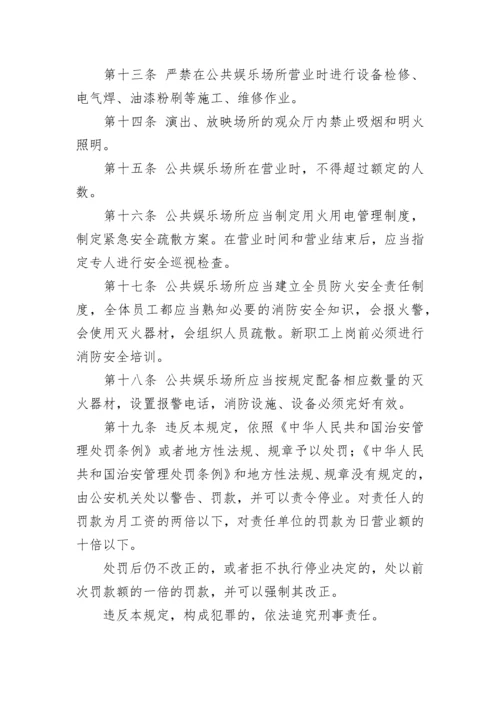 娱乐场所安全管理制度.docx