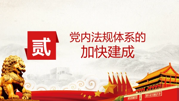 中国之治学习中国共产党党内法规体系PPT模板