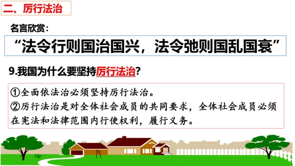 第四课：建设法治中国  复习课件(共20张PPT)