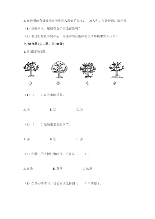 教科版二年级上册科学期末测试卷精品（巩固）.docx