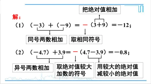 【高效备课】人教版七(上) 1.3 有理数的加减法 1.3.1 有理数的加法 第1课时 有理数的加法
