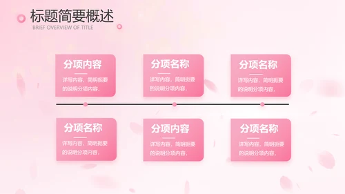 粉色唯美背景工作总结汇报动态PPT