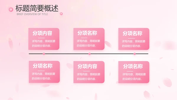 粉色唯美背景工作总结汇报动态PPT