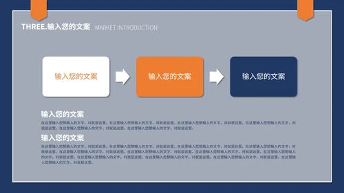 蓝黄简约风个人述职报告PPT模板