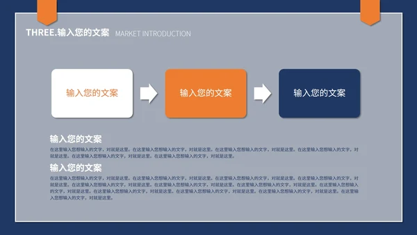 蓝黄简约风个人述职报告PPT模板