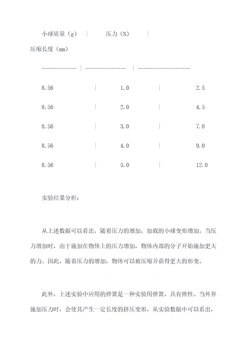 关于压力的科学小实验报告