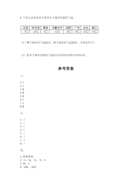 青岛版数学小升初模拟试卷（重点）.docx