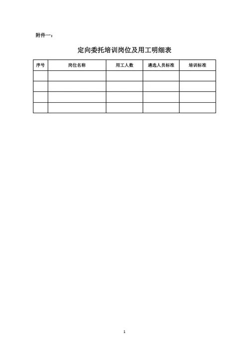 员工定向委托培训合同