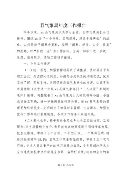 县气象局年度工作报告 (4).docx