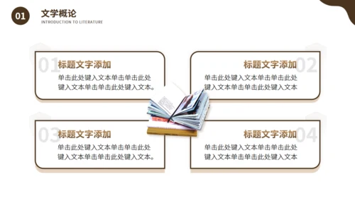 文学气质大学文学专业课程通用PPT课件模板